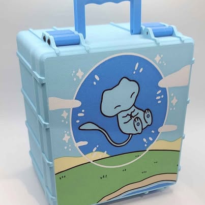 Blue Bubble Mew custom card case
